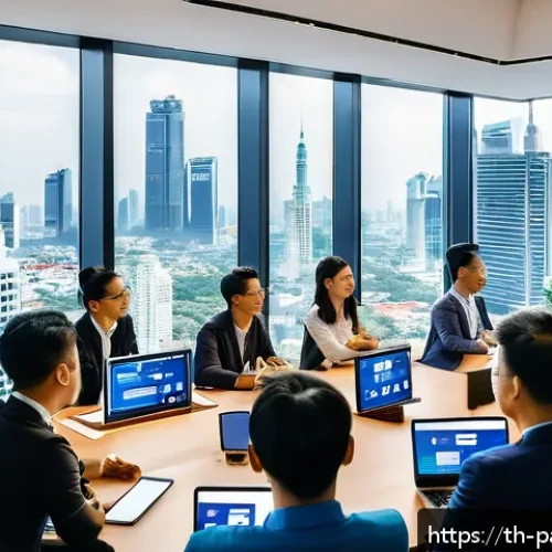 Home 33 대안경제 모델의 효과적인 펀딩 전략 - A vibrant and professional scene of a diverse group of Thai entrepreneurs and social impact investor...